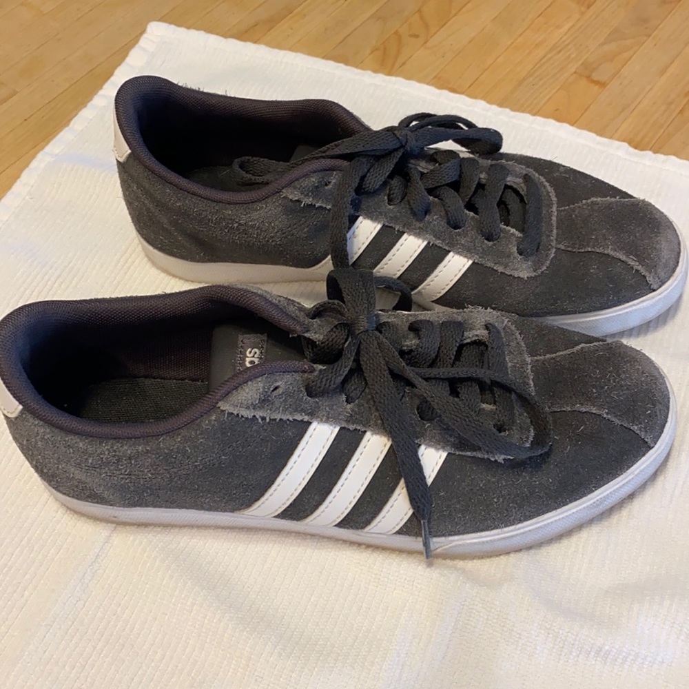 Adidas grey suede sneaker